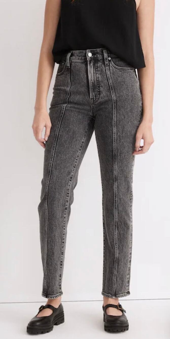 Madewell The Perfect Vintage Straight Jean Meaford Wash Seamed Edition Size 31